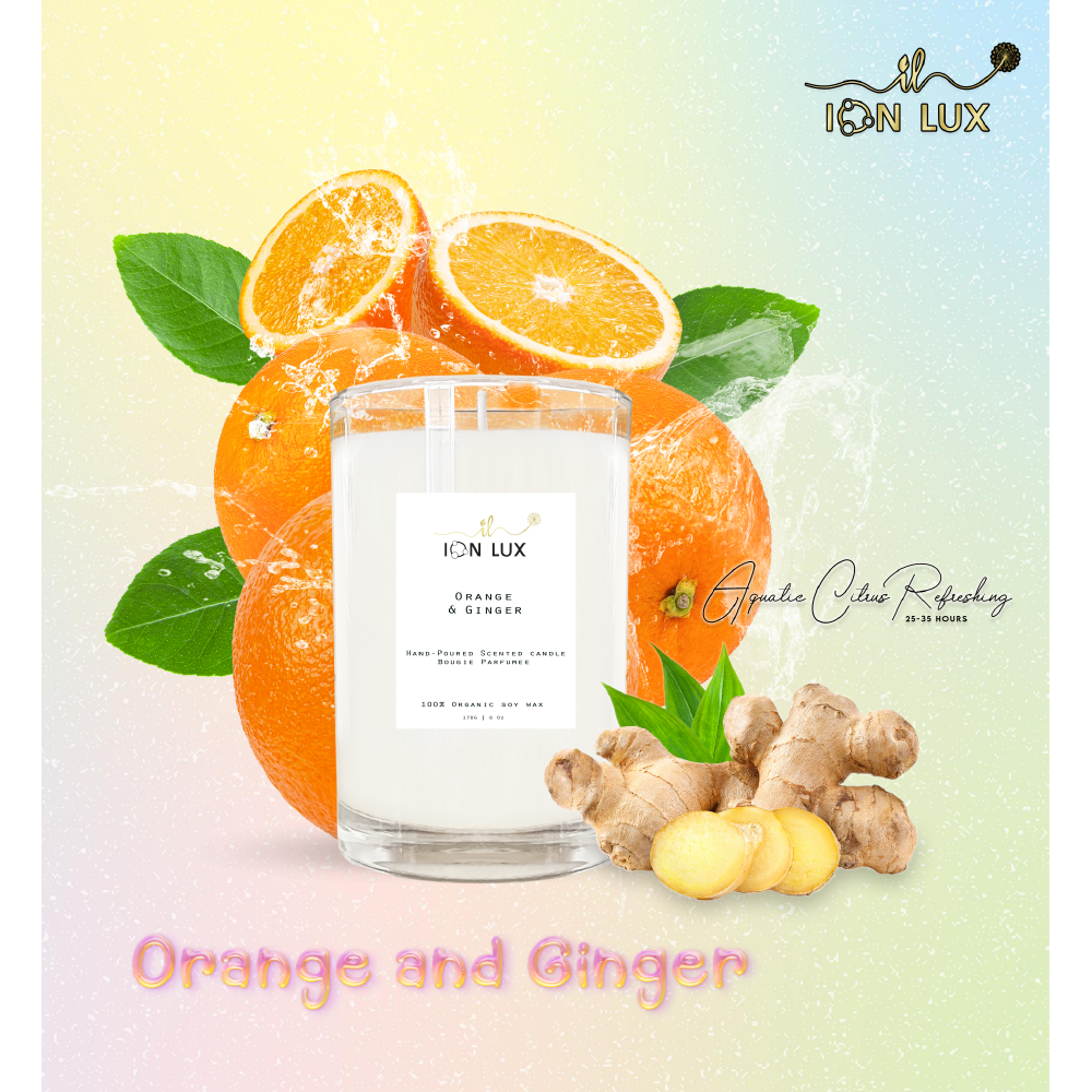 Ginger and Orange - Soy Candles 170g- 6 Oz